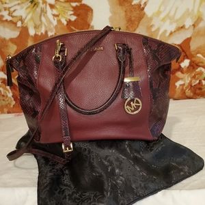 Michael Kors dark red handbag/purse
